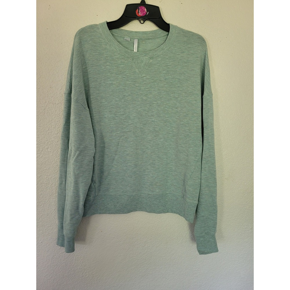 Travis Mathew Mens Sage Green Heathered Crewneck Sweatshirt Small Lyocell #13/24
